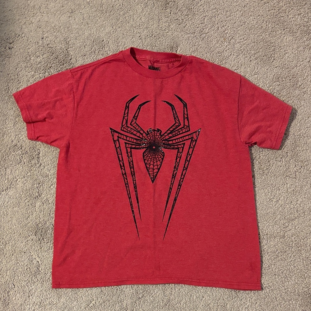 Marvel Red Spider Emblem Boy’s Tee